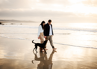 chien plage séance photo lever du soleil brest finistère bretagne photographe canin