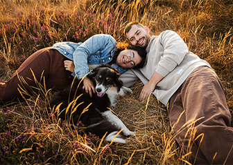 photographe canin chien border collie brest léa mains